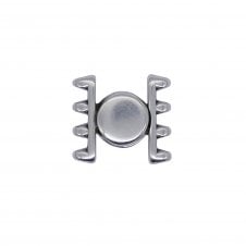 16x18mm Ateni Superduo Magnetic Clasp - Antique Silver Plated - 1pcs
