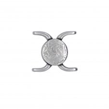 16x18mm Souda II Magnetic Clasp (for 11/0 Seed Beads) - Antique Silver Plated - 1pcs