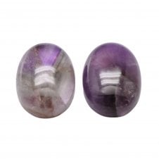 18x13mm (6mm thick) Amethyst Gemstone Cabochon - 1pc