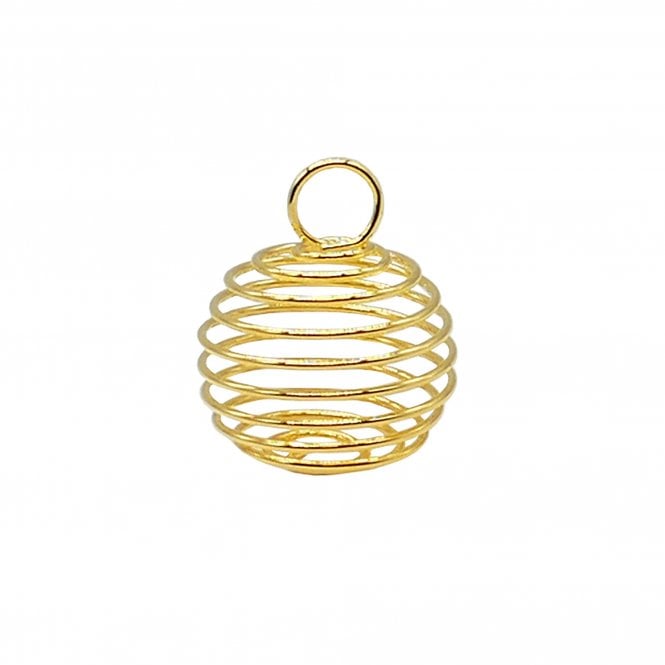 18x15mm Spiral Pendant Findings - Gold Plated - 5pcs