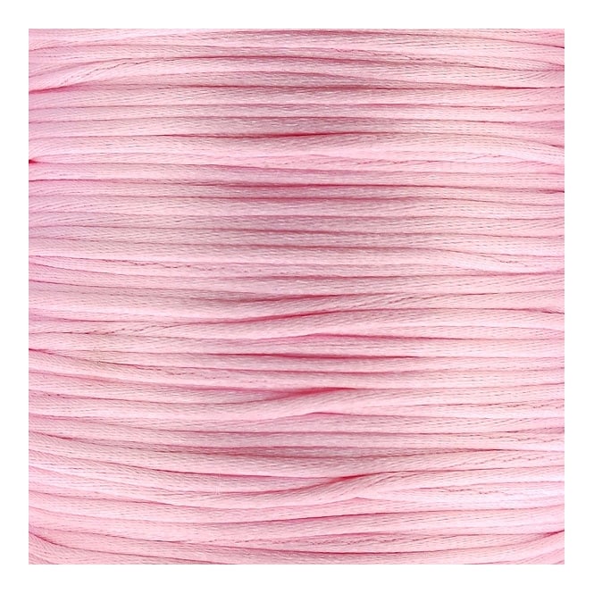 1mm Rattail Satin Cord - Baby Pink - 5m