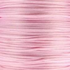 1mm Rattail Satin Cord - Baby Pink - 5m