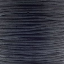1mm Rattail Satin Cord - Black - 5m