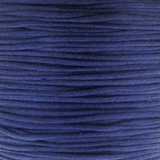 1mm Rattail Satin Cord - Dark Blue - 5m