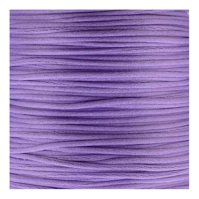 1mm Rattail Satin Cord - Lilac - 5m