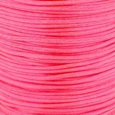 1mm Rattail Satin Cord - Neon Pink - 5m