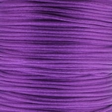1mm Rattail Satin Cord - Purple - 5m