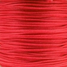1mm Rattail Satin Cord - Red - 5m