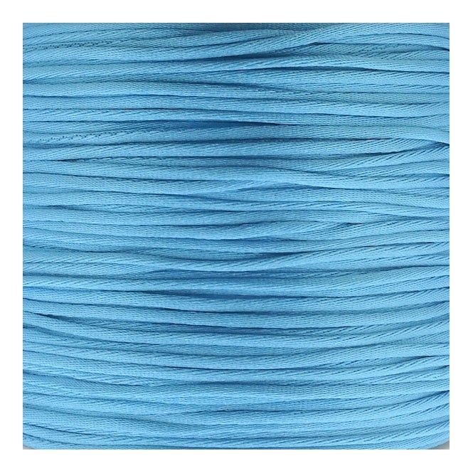 1mm Rattail Satin Cord - Sea Blue - 5m