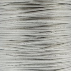 1mm Rattail Satin Cord - Silver - 5m