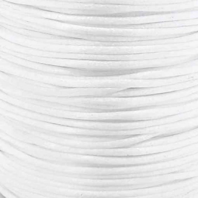 1mm Rattail Satin Cord - White - 5m