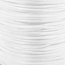 1mm Rattail Satin Cord - White - 5m