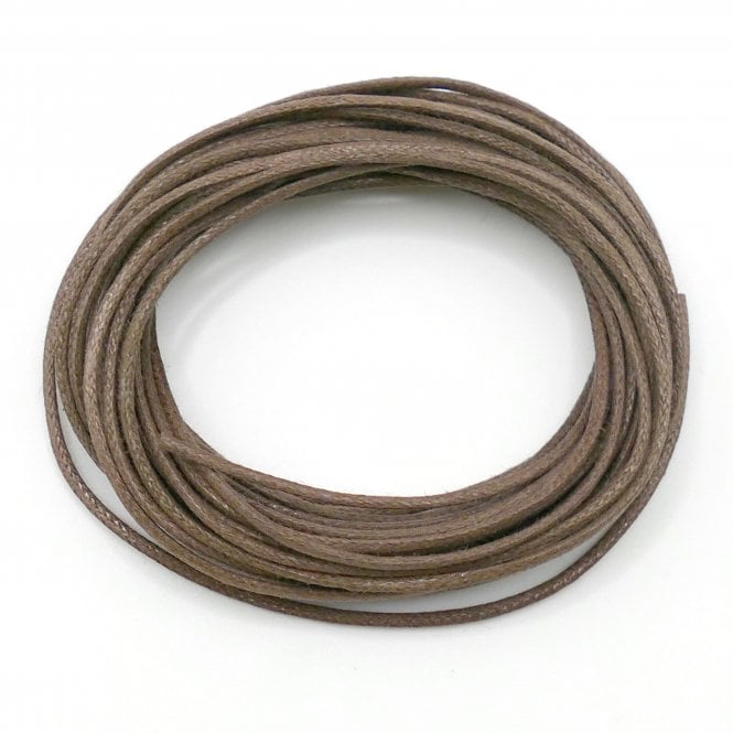 1mm Waxed Cotton Cord - Camel - 10m