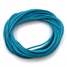 1mm Waxed Cotton Cord - Ocean Teal - 10m