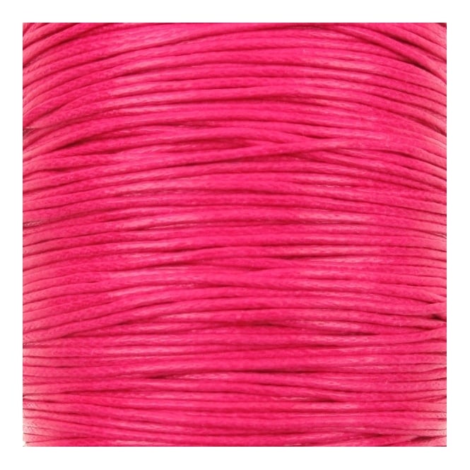 1mm Waxed Cotton Cord - Rose - 10m