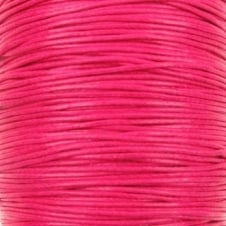 1mm Waxed Cotton Cord - Rose - 10m