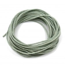 1mm Waxed Cotton Cord - Silver Sage - 10m
