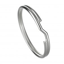 20mm Split Ring Findings - Dark Silver Plated - 100pcs