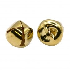 20x15mm Metal Jingle Bell - Gold Plated - 5pcs