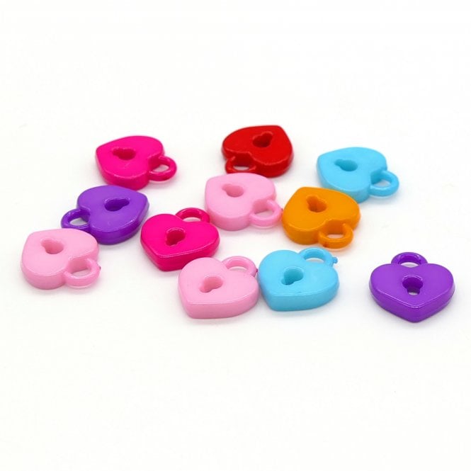 20x5mm Acrylic Locket Pendant Mix - Opaque Multi - 10g