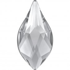 2205 Swarovski Unfoiled Flame Flat Back - Crystal - 10mm - 1pc