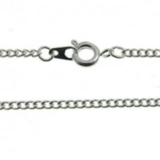 24 Inch Curb Chain Necklace - Silver Plated - 1pk