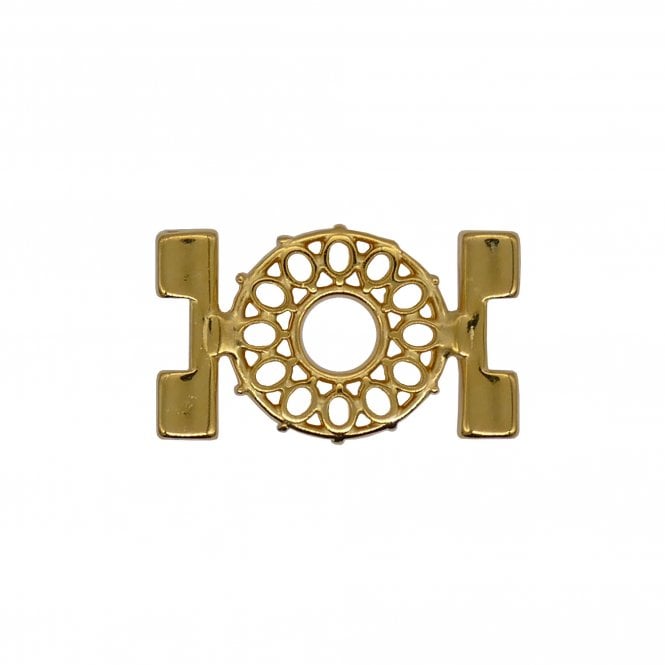 26x15mm Detis Tila Bead Connector - 24K Gold Plated - 1pcs