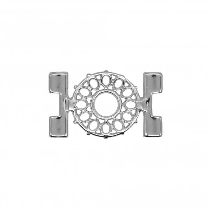 26x15mm Detis Tila Bead Connector - Antique Silver Plated - 1pcs