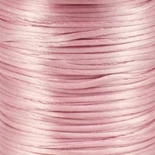 2mm Rattail Satin Cord - Baby Pink - 5m