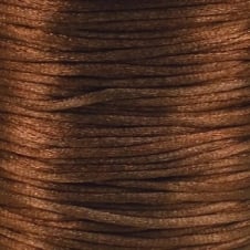 2mm Rattail Satin Cord - Brown - 5m