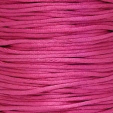 2mm Rattail Satin Cord - Fuchsia - 5m