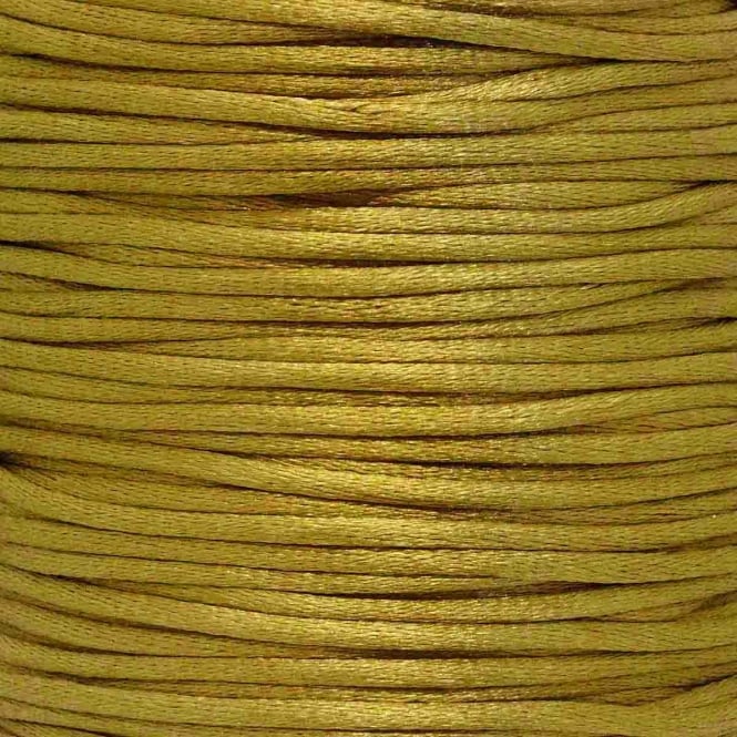 2mm Rattail Satin Cord - Khaki - 5m