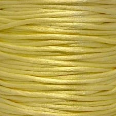 2mm Rattail Satin Cord - Lemon - 5m