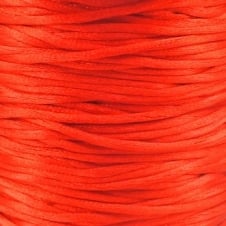 2mm Rattail Satin Cord - Red - 5m