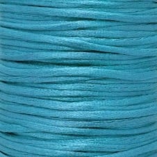 2mm Rattail Satin Cord - Sea Blue - 5m