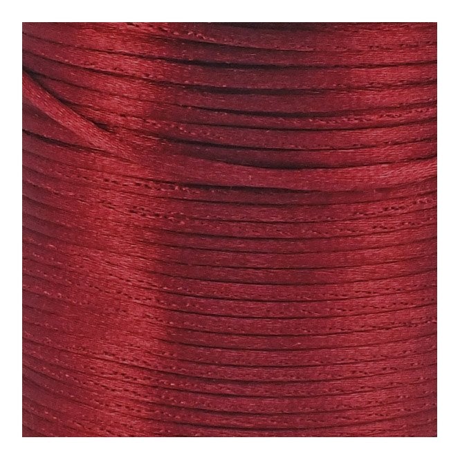 2mm Rattail Satin Cord - Wine - 5m