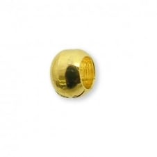 2mm Round Crimp Beads - Gold Plated - 240pcs