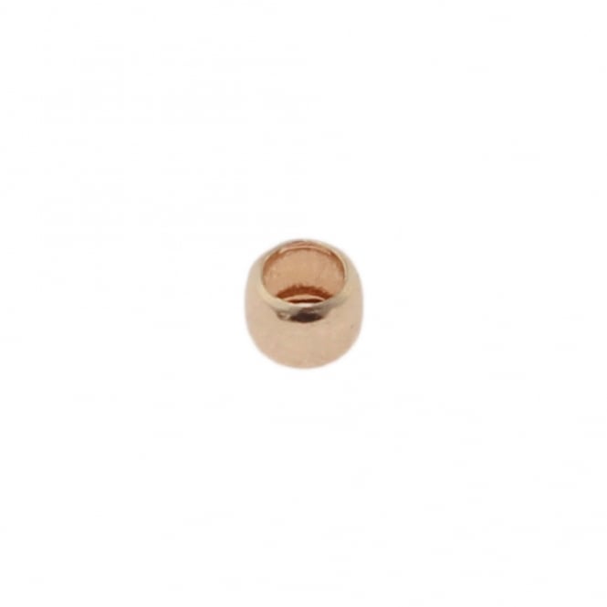 2mm Round Crimp Beads - Rose Gold Plated - 100pcs