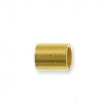2mm Tube Crimps - Gold Plated - 450pcs