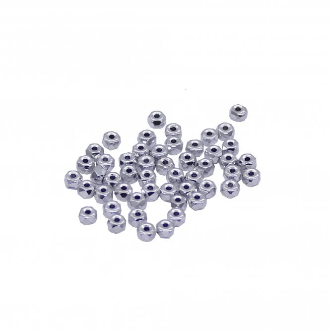 2x3mm Czech Glass Faceted Micro Spacer - Full Labrador - 50pcs