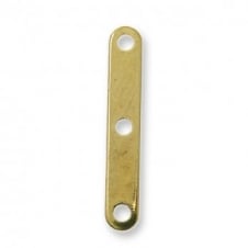 3 Hole Dividers, 20mm - Gold Plated - 20pcs