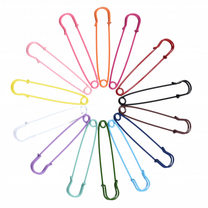 3 Inch (75mm) Spray Painted Kilt Pins - Various -  5pcs