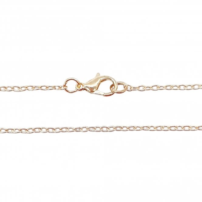 30 Inch Trace Chain Necklace - Rose Gold Plated - 1pk