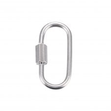 304 Stainless Steel Carabiner Lock Clasp 21x11mm - Stainless Steel - 1pc