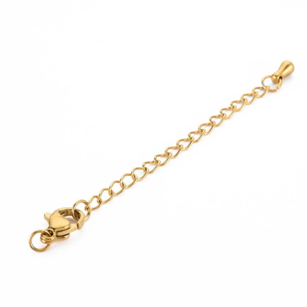 304 Stainless Steel Figaro Chain Bracelet – Gold-Tone 7.8
