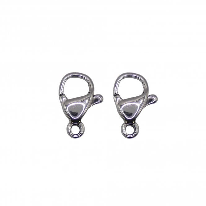 304 Stainless Steel Lobster Clasp 10mm - Original Colour - 5pcs