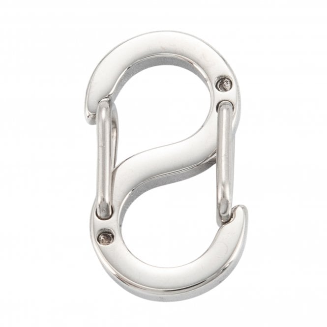 304 Stainless Steel S Hook Clasp With Lever 18x10mm - Original Colour- 1pcs