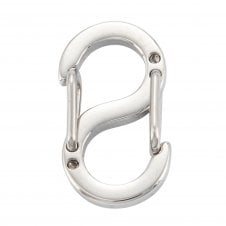 304 Stainless Steel S Hook Clasp With Lever 18x10mm - Original Colour- 1pcs
