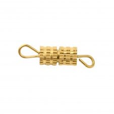 304 Stainless Steel Screw Clasp 16mm - Gold Colour - 1pc