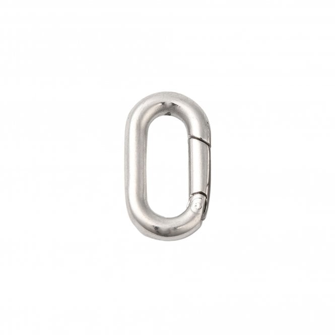 304 Stainless Steel Spring Gate Clasp 18x10mm - Stainless Steel - 1pc